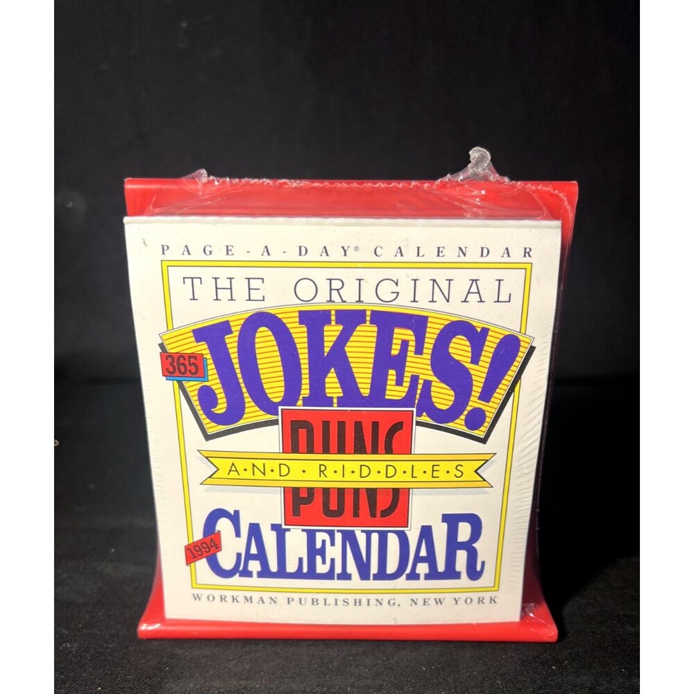 Vintage UNUSED 1994 The Original 365 Jokes! Puns and Riddles Calendar